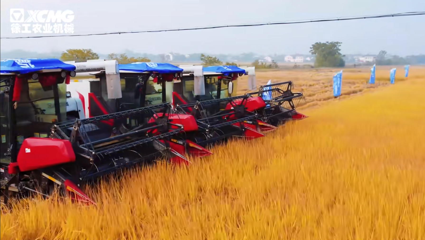 XR720履帶式谷物收割機(jī)演示推廣會(huì)